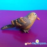 Modeling a sparrow from plasticine - photo 13