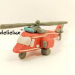 DIY fire helicopter made from plasticine