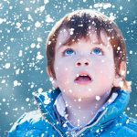 Child under the snow